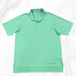Adidas Golf Men's Lime Green‎ Short Sleeve Polo, Size M